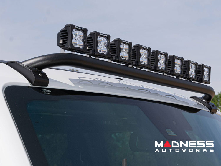 Ford Bronco Light Upgrade - Roof Rack Light Mount Bar - Tubular - 8x 3-Inch Amber/ White Pod Lights